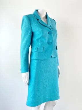 Anna Thomas Aquamarine Two Piece - Blazer AU10, Skirt AU12