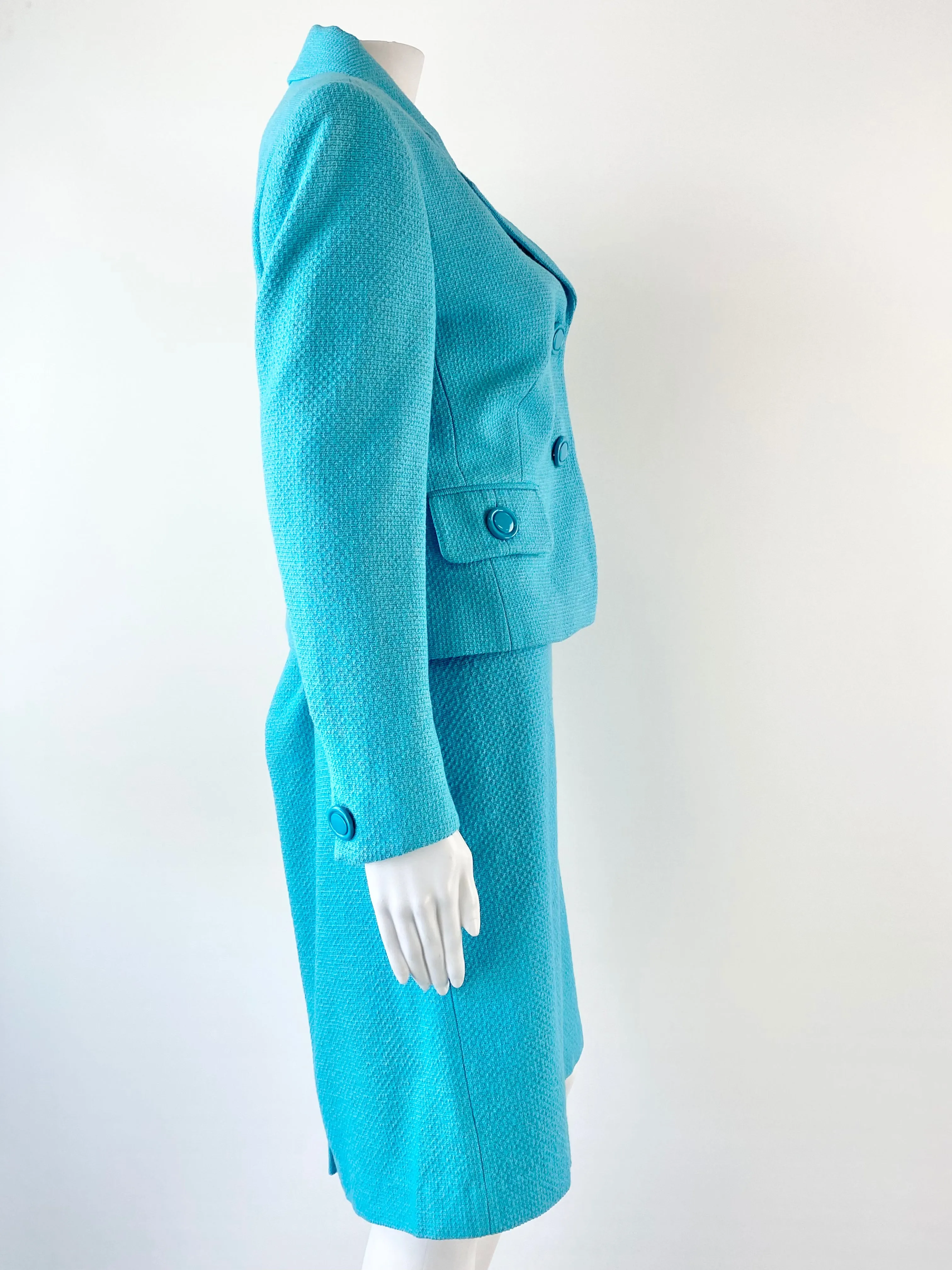 Anna Thomas Aquamarine Two Piece - Blazer AU10, Skirt AU12
