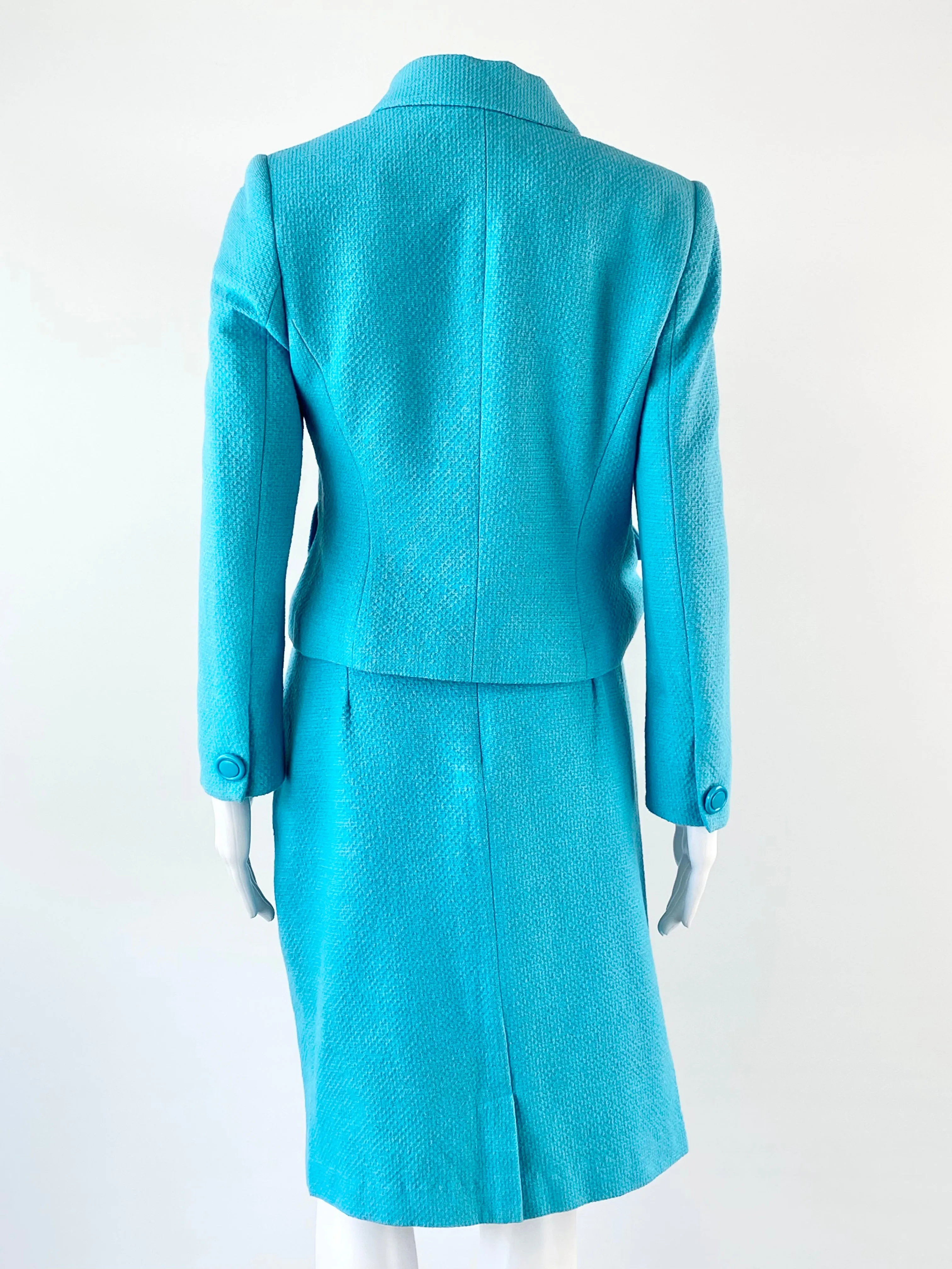 Anna Thomas Aquamarine Two Piece - Blazer AU10, Skirt AU12
