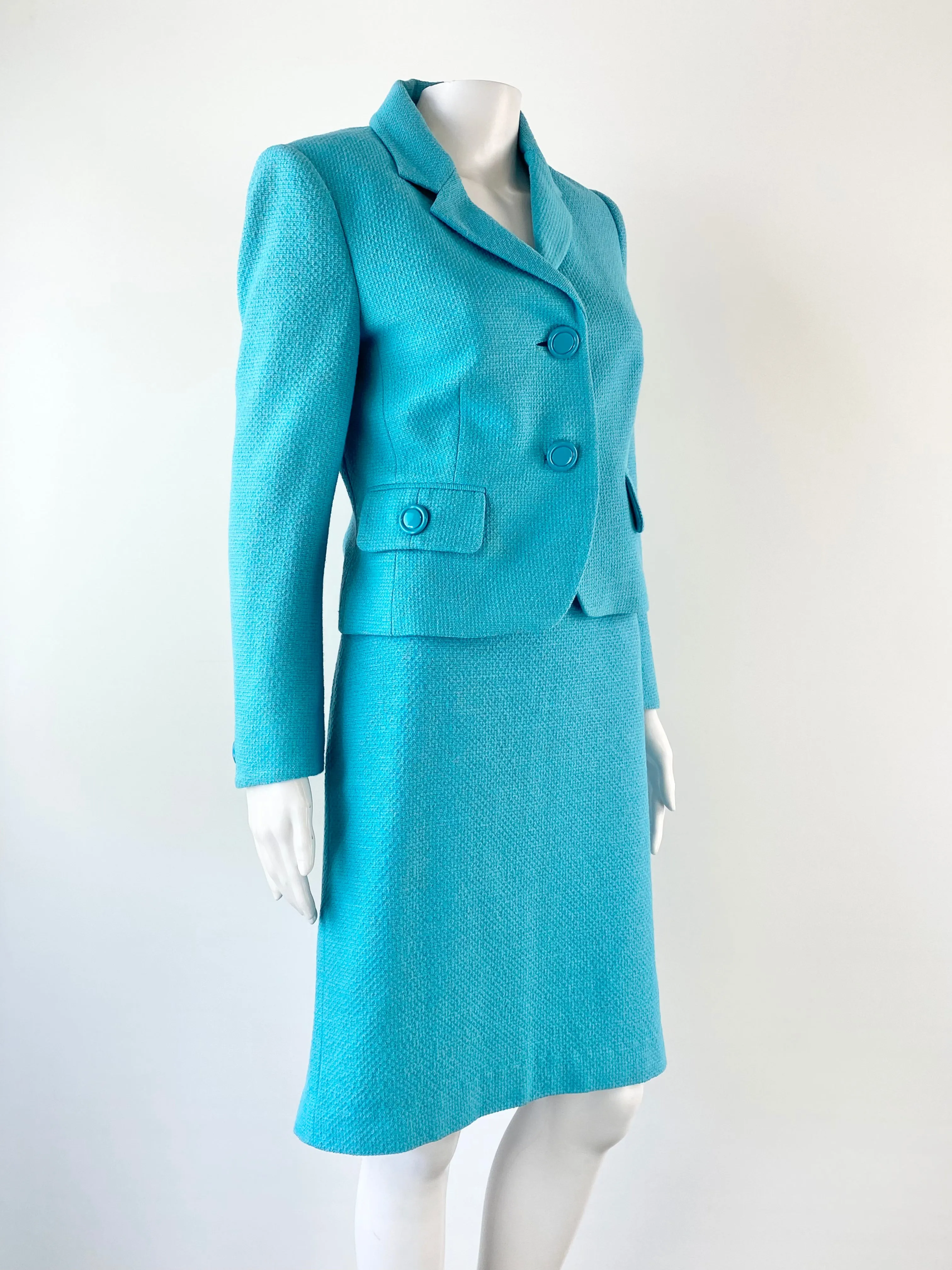 Anna Thomas Aquamarine Two Piece - Blazer AU10, Skirt AU12