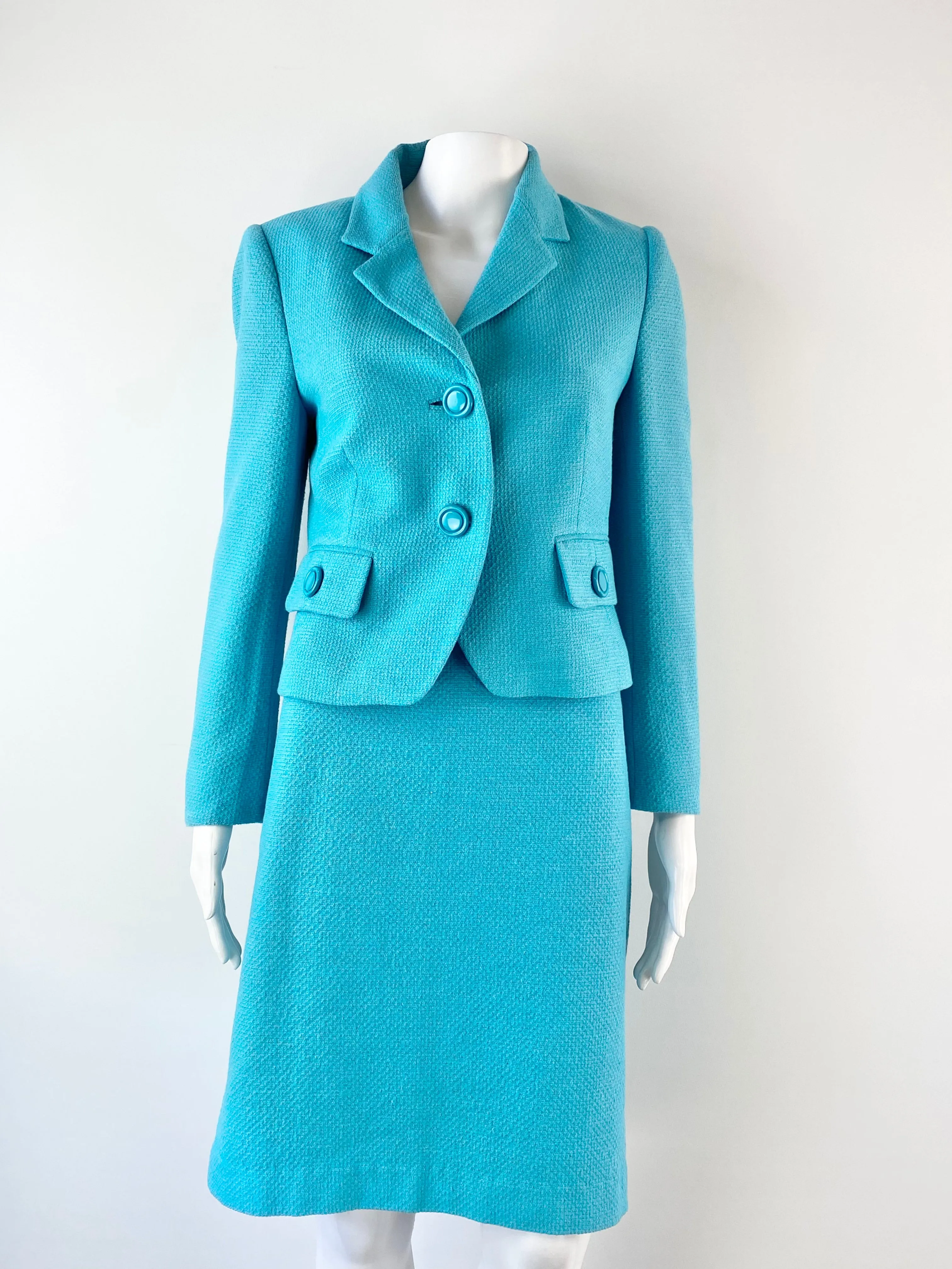 Anna Thomas Aquamarine Two Piece - Blazer AU10, Skirt AU12