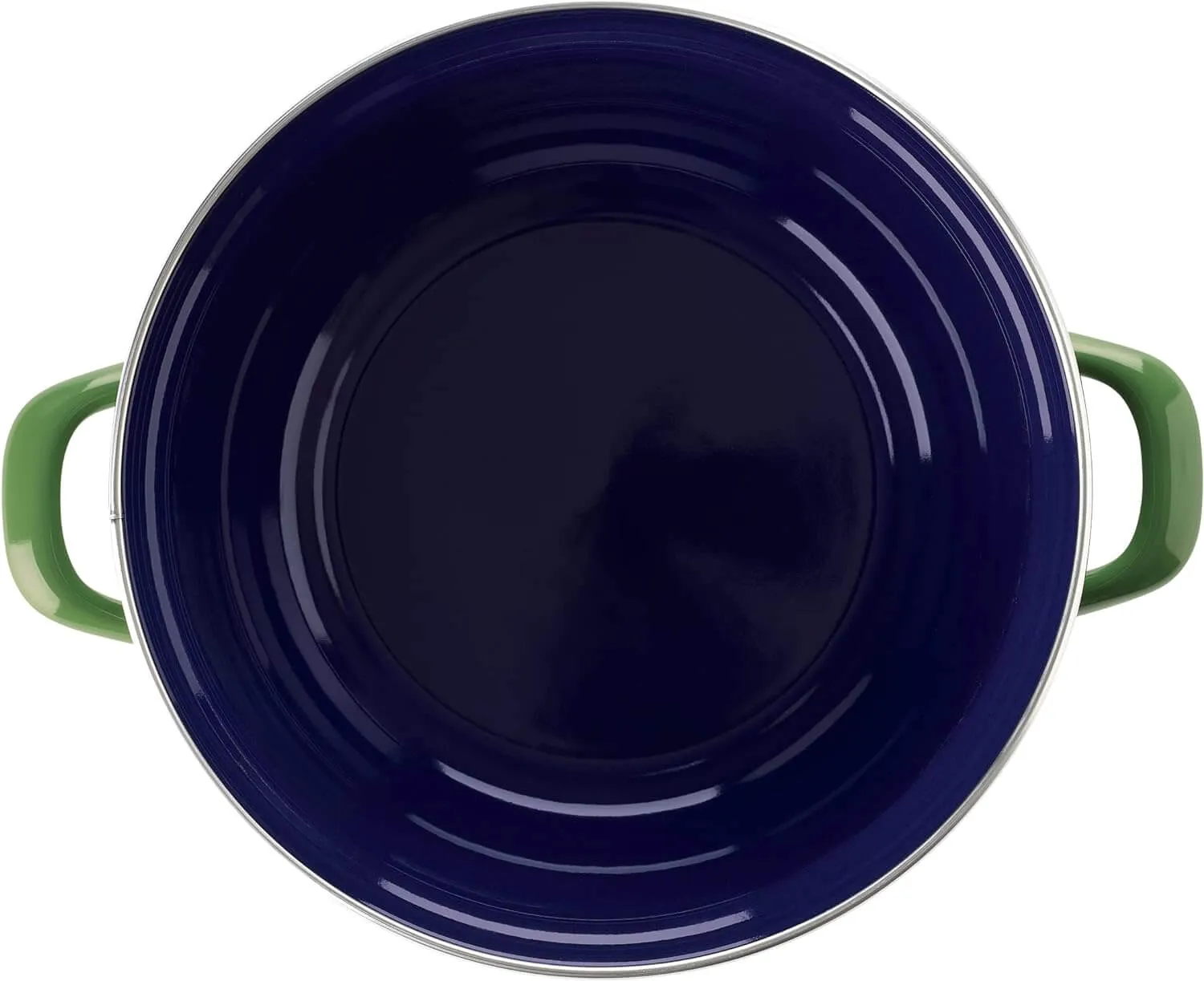 BK Indigo Heritage Round Dutch Oven - 26cm, 5.2L, German Enamelled Casserole Dish with Lid - Green