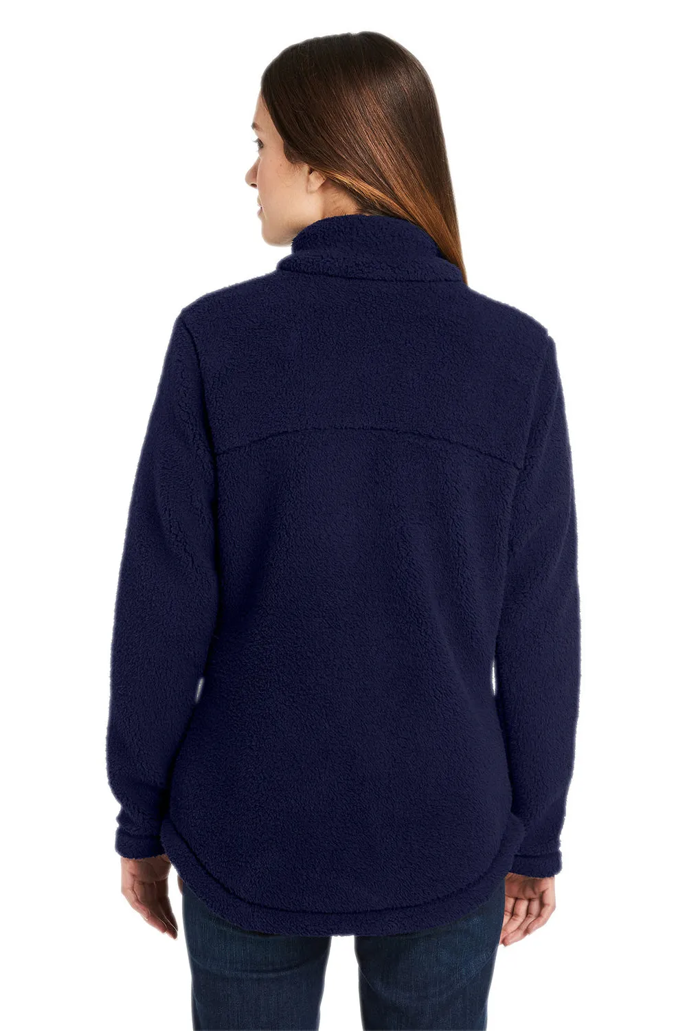Columbia Womens West Bend Sherpa Fleece Full Zip Jacket - Dark Sapphire Blue - Closeout