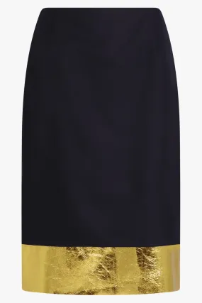 Double Layer Skirt | Navy