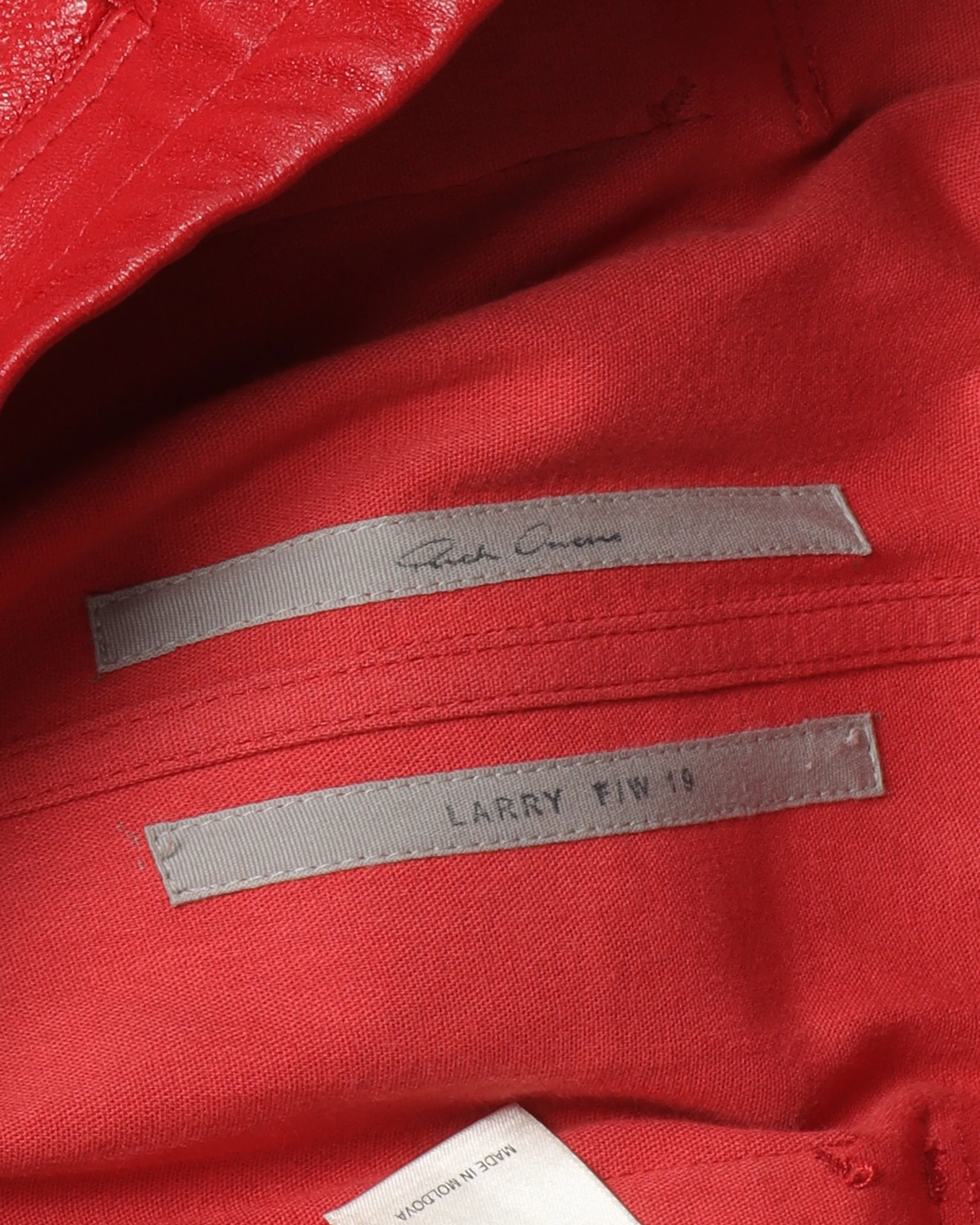 FW19 "LARRY" Sample Leather & Suede Cargo Joggers