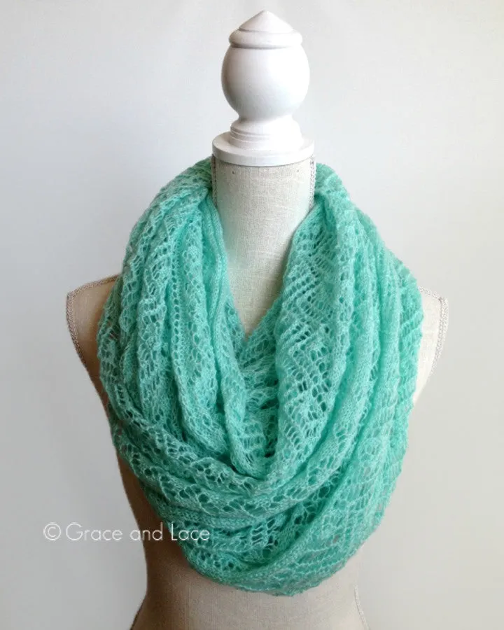 Grace & Lace Lace Knit Scarf