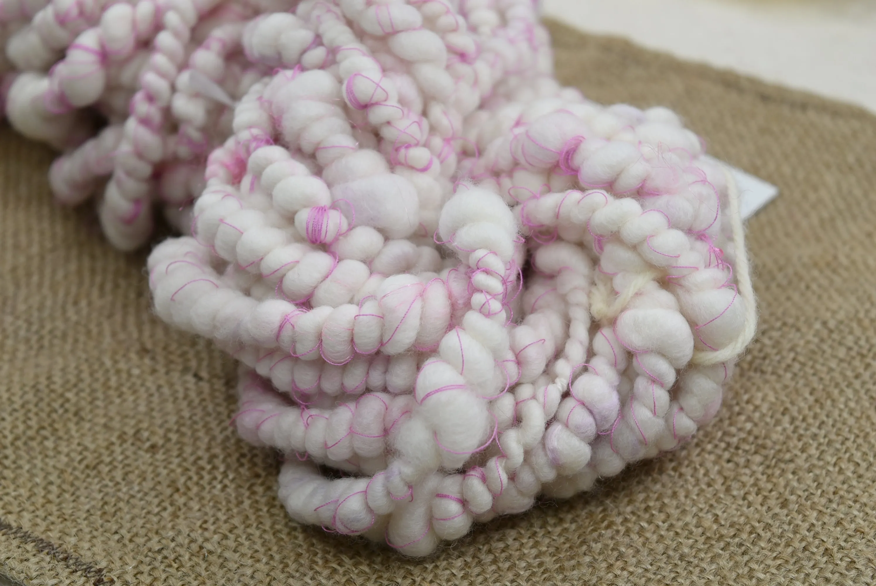Handspun Chunky Tasmanian Merino Yarn in Snowflake 13215