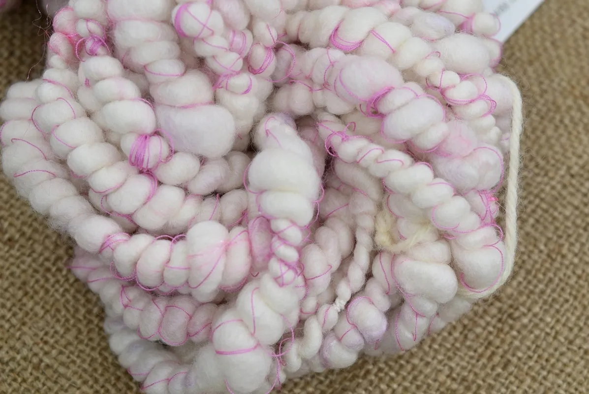 Handspun Chunky Tasmanian Merino Yarn in Snowflake 13215