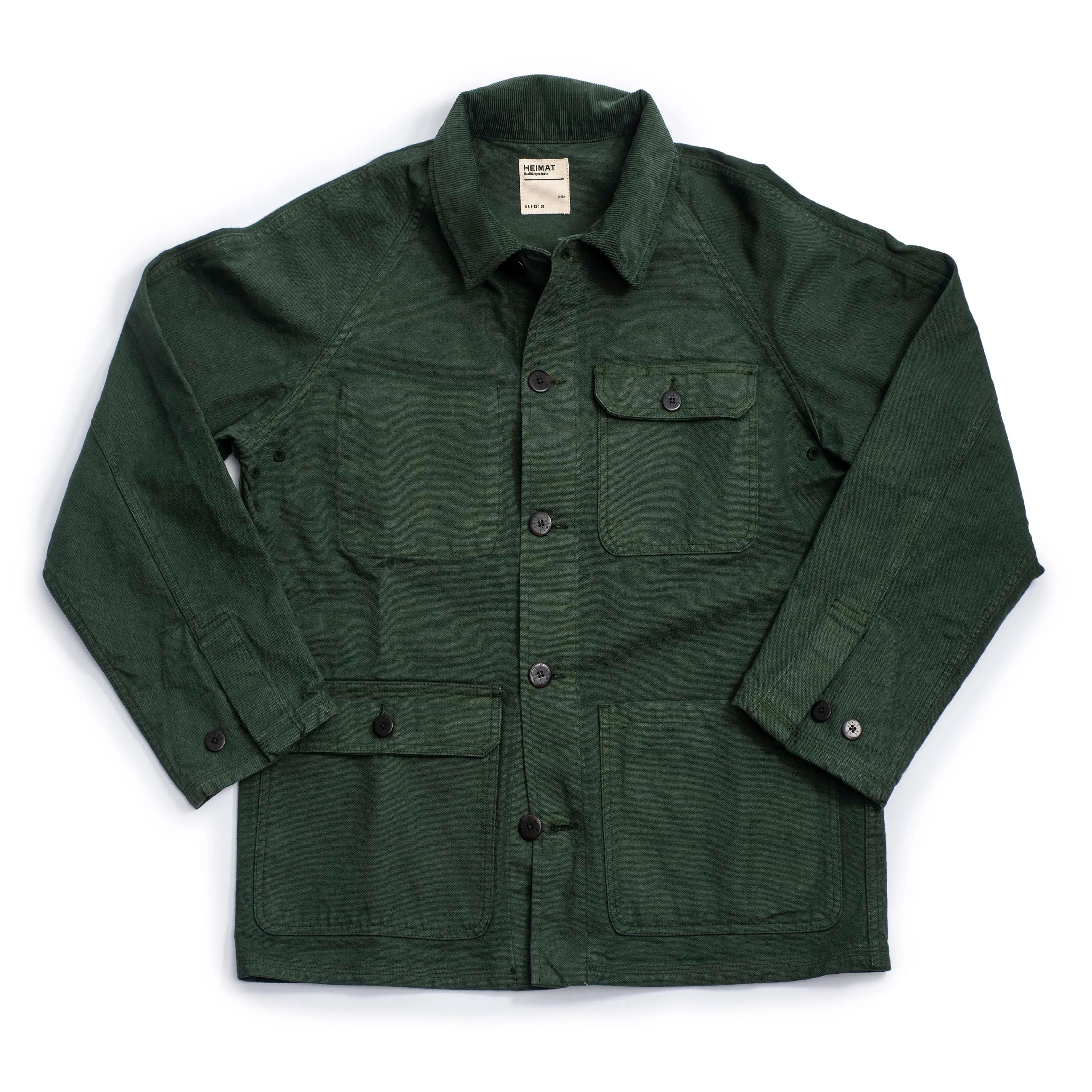 Heimat Textil Heavy Canvas Journey Coat - Military Green