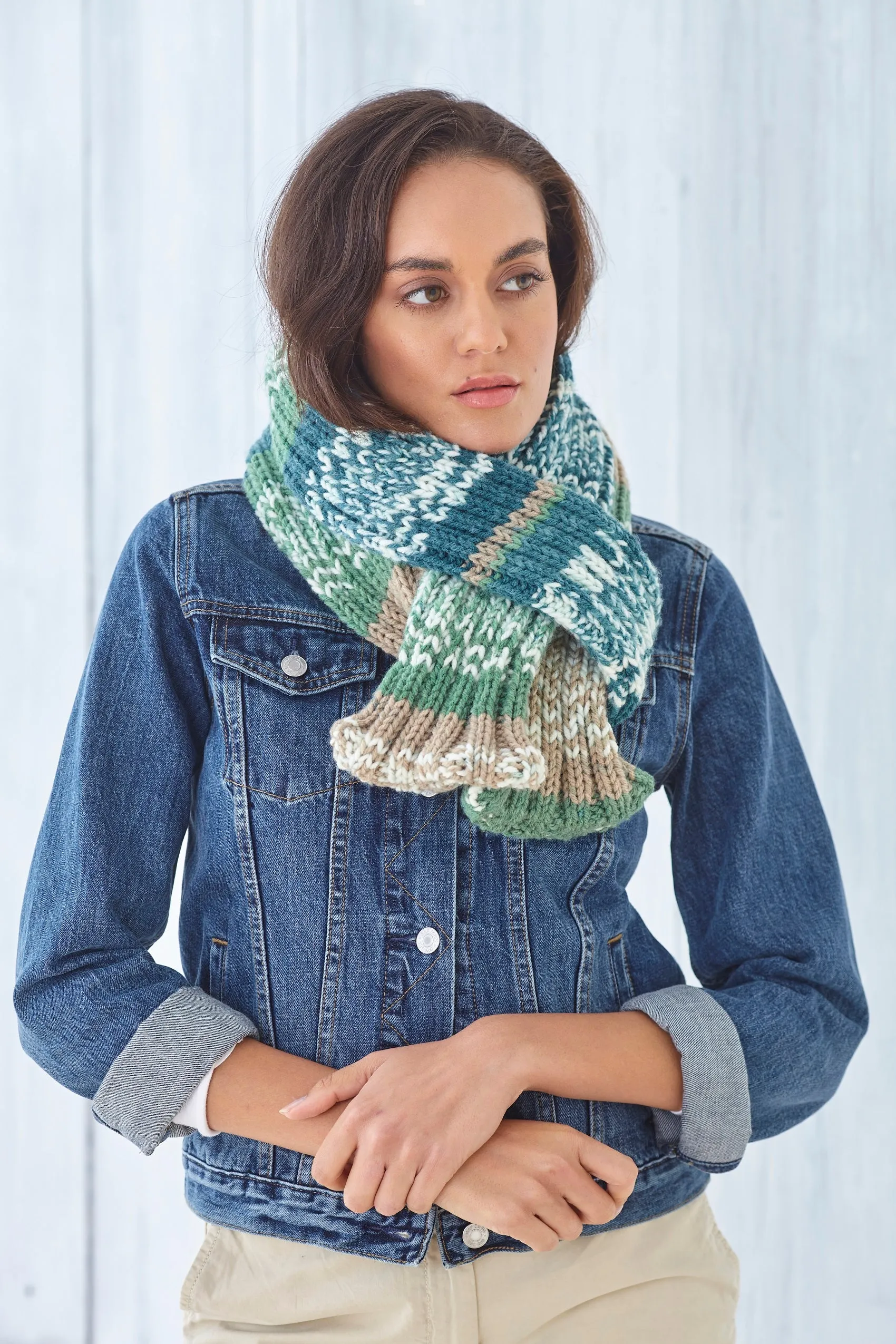 King Cole Chunky Knitting Pattern - Ladies Hats, Snoods, Scarf & Gloves (6113)