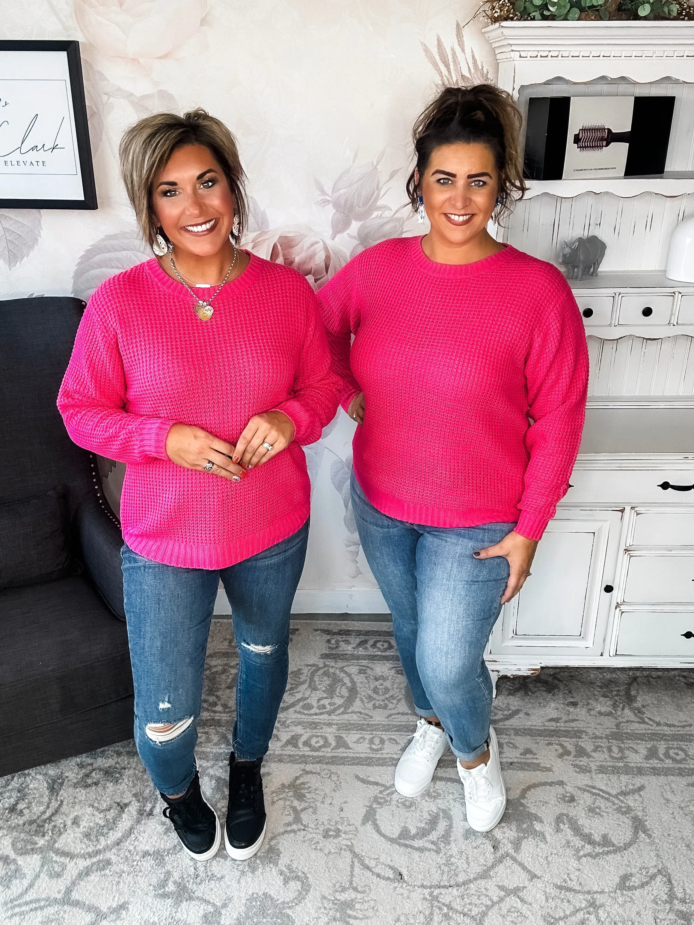 Looking For This Sweater - Fuchsia