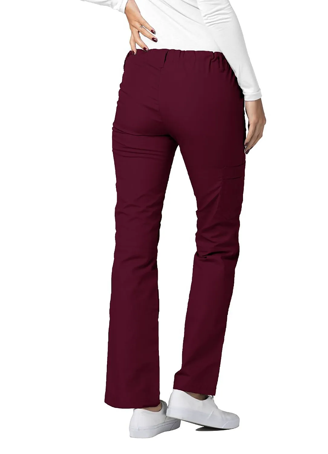 Low-Rise Drawstring Pants by AdarXS-3XL  /  Burgundy