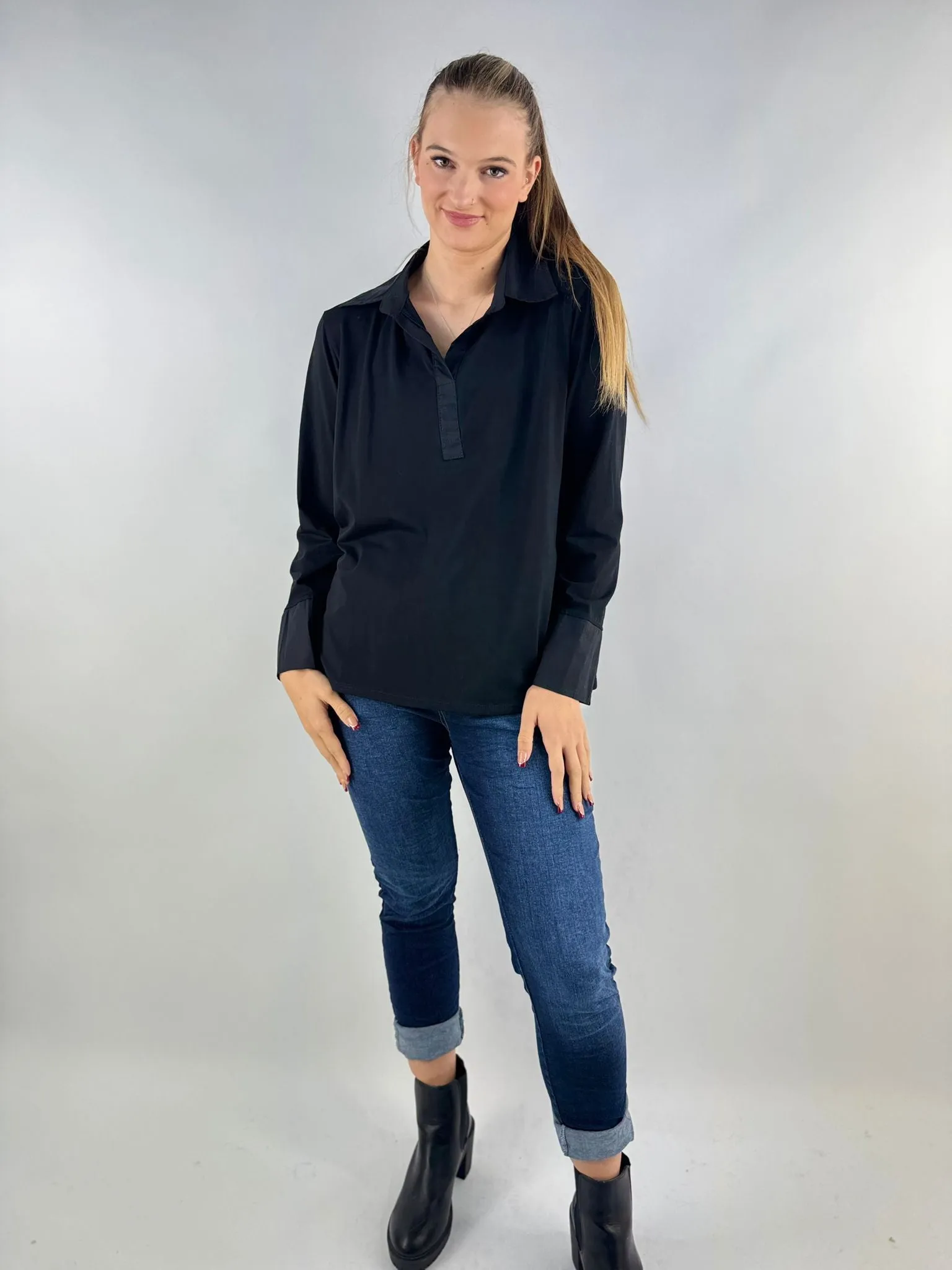 Made in Italy Stretchy Layering Shirt