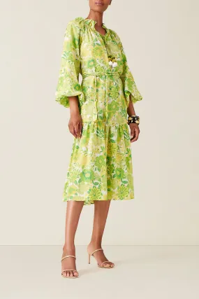 Magnolia Dress - Retro Lime