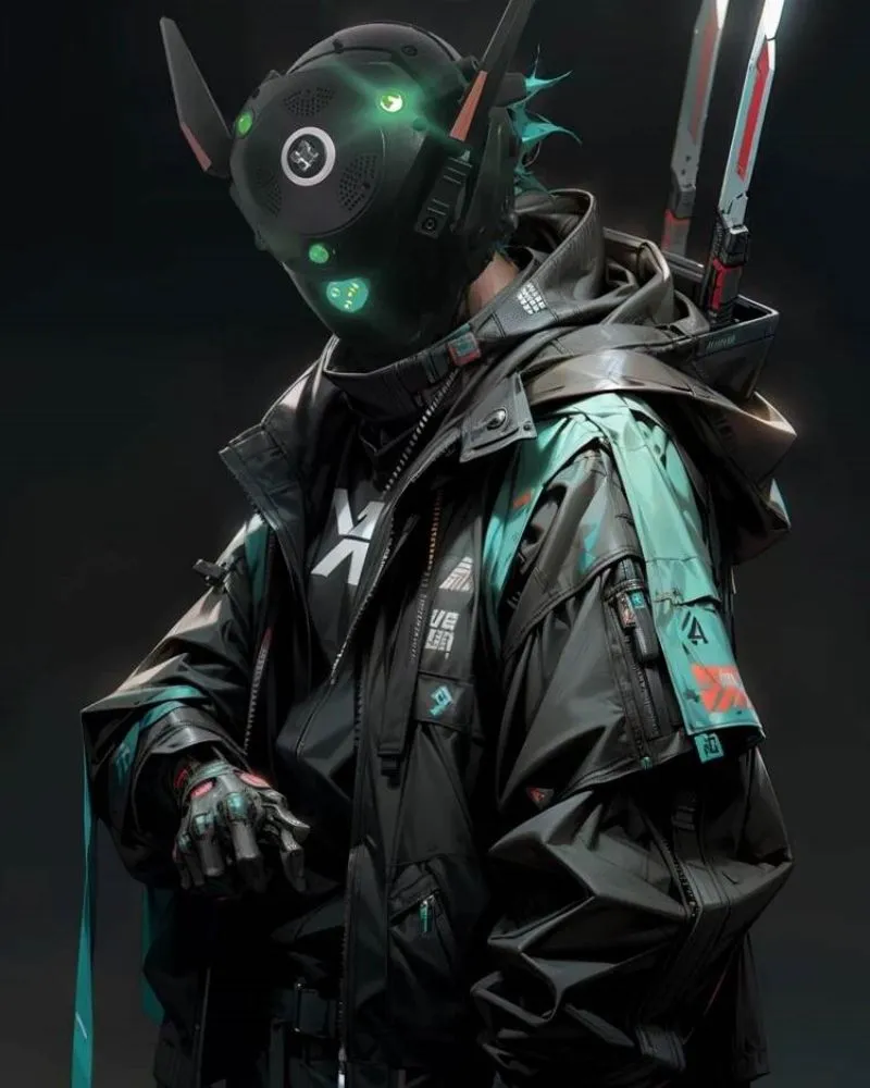 Mechanical Illuminated Cyberpunk Helmet