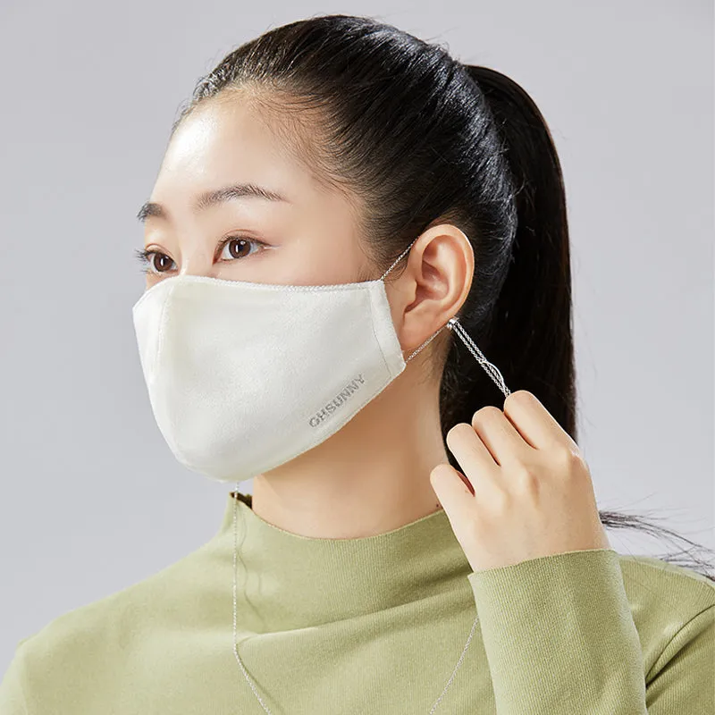 Stylish Winter Warm Face Cover with Chain Facemask for Women