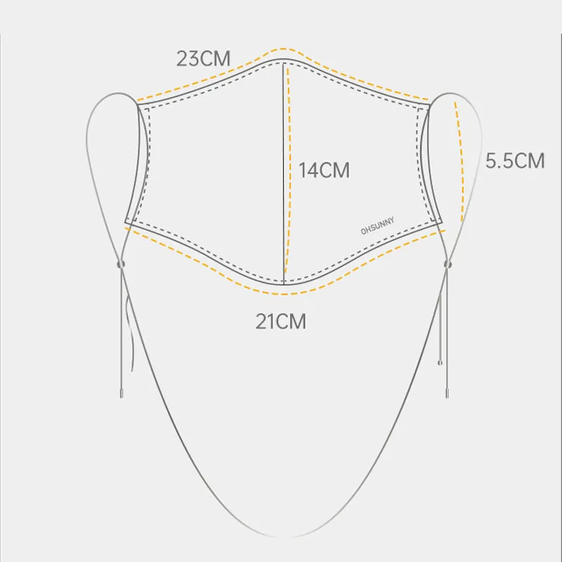 Stylish Winter Warm Face Cover with Chain Facemask for Women