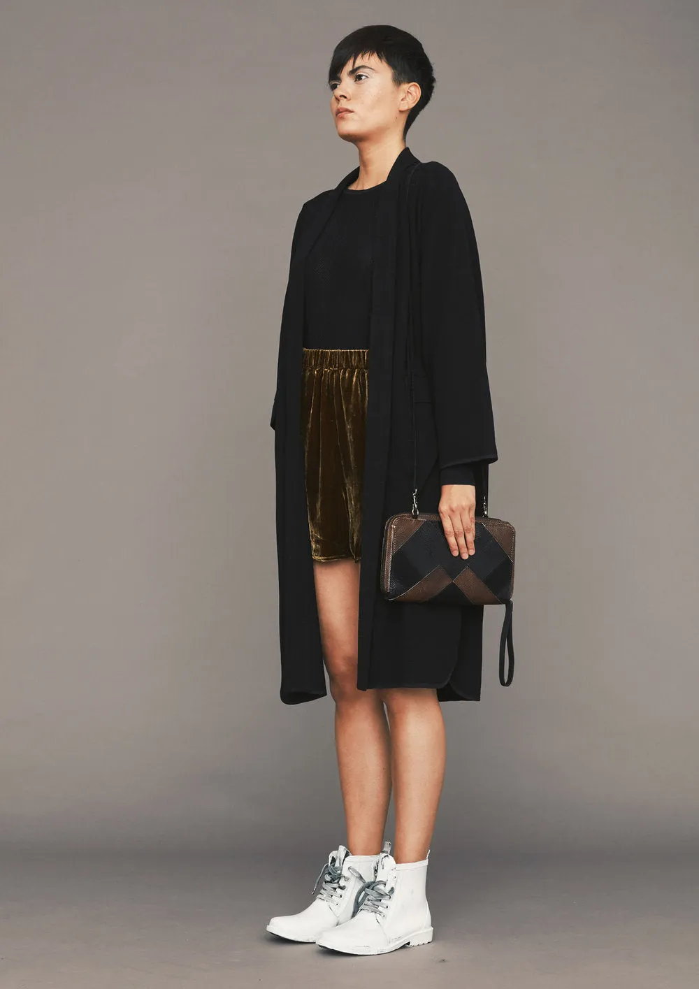 SWEATER LONG SLEEVE - KNIT TRANSPARENT black