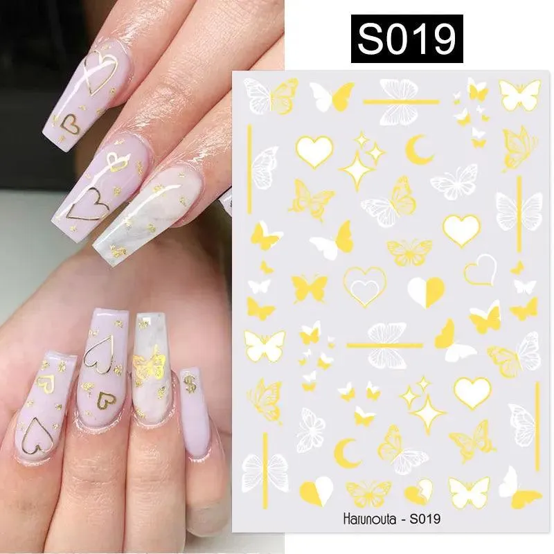 Tropical Sunset Nail Sticker Set: Exotic Beach Paradise Mani Fun