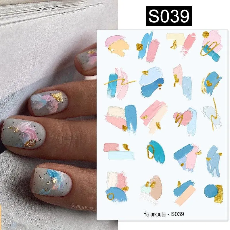 Tropical Sunset Nail Sticker Set: Exotic Beach Paradise Mani Fun