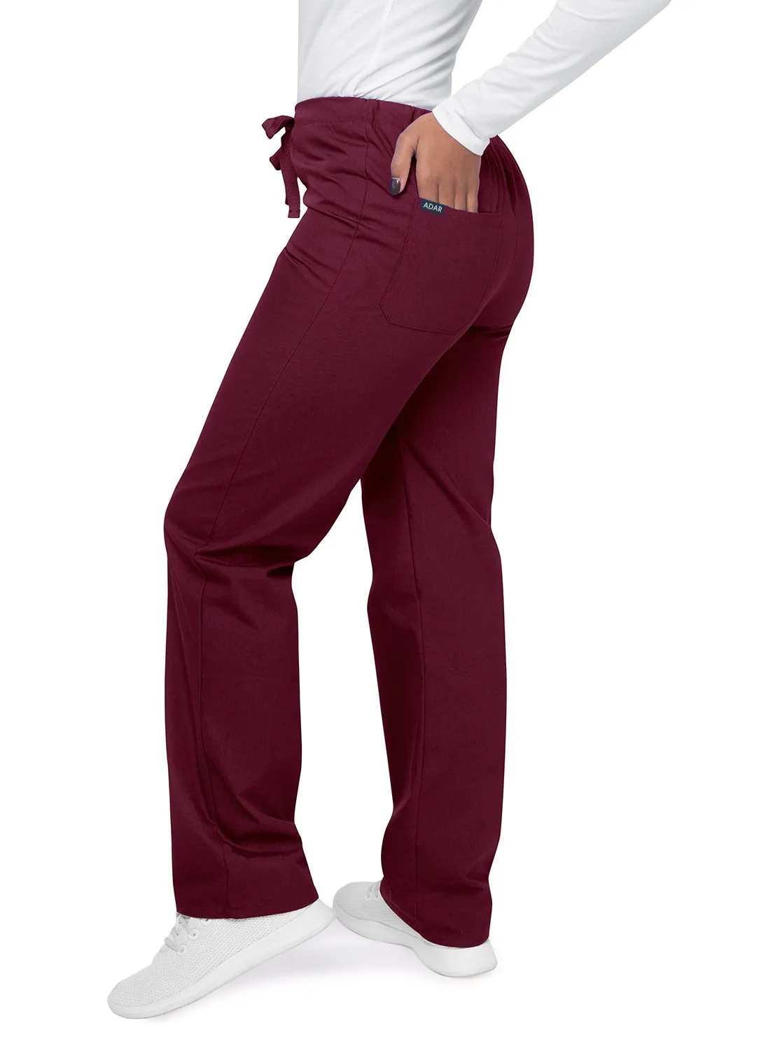 Unisex Drawstring Pants by Adar XS-5X / Burgundy