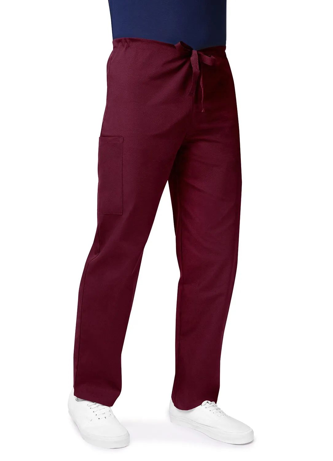 Unisex Drawstring Pants by Adar XS-5X / Burgundy