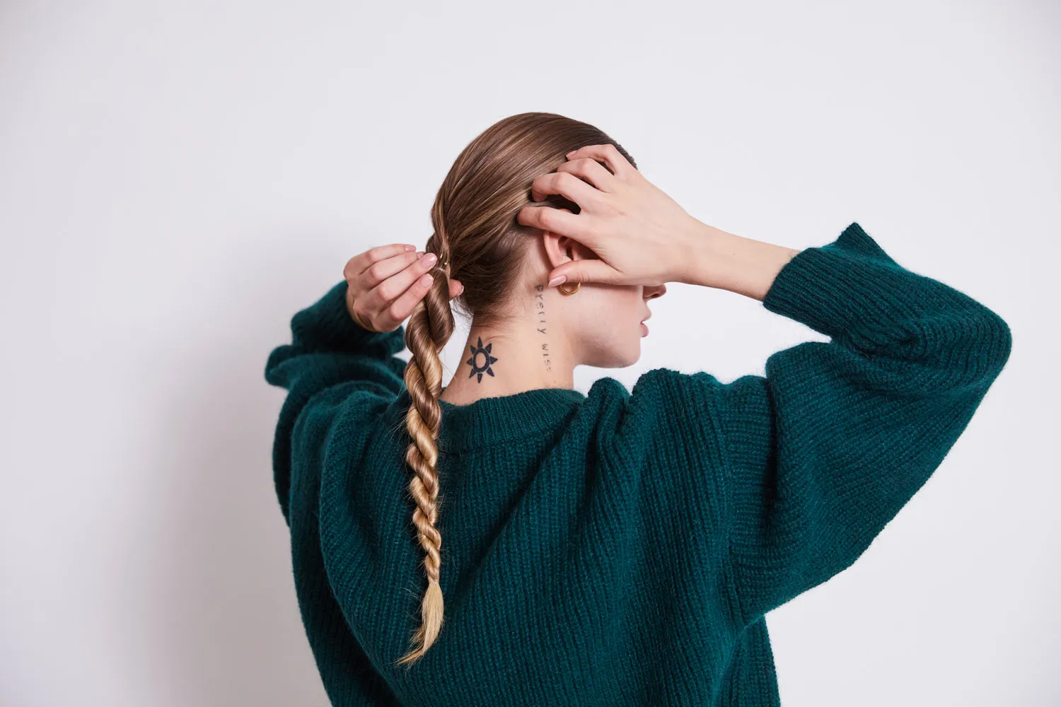 WOOLY JUMPER ANI BOTTLE GREEN