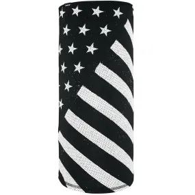 Zan headgear® Series Black and White Flag All in One Headgear